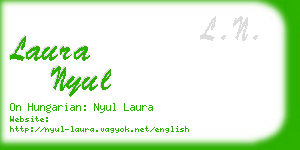 laura nyul business card